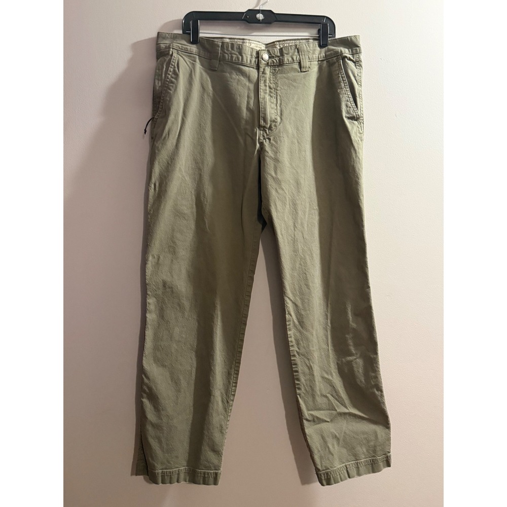 Columbia Sportswear Mens Utility Pants Olive Green 36x32 Straight Leg